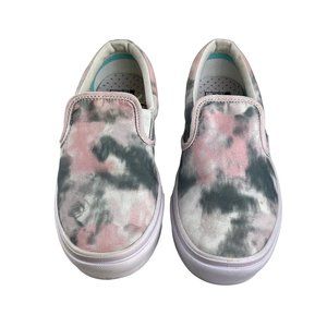 Vans Comfy Cush Tie Dye Slip-On Shoes, Girls Size 3